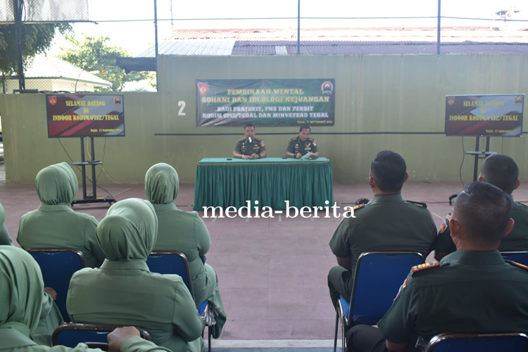 Pembinaan Mental Rohani Dan Ideologi Kejuangan Prajurit, PNS Dan Persit Kodim 0712 Tegal Tahun 2024
