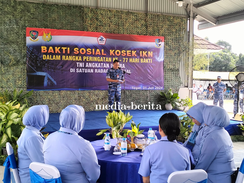 Dandim 0712 Tegal Hadiri Bakti Sosial Peringatan Ke- 77 Hari Bhakti TNI Angkatan Udara Tahun 2024