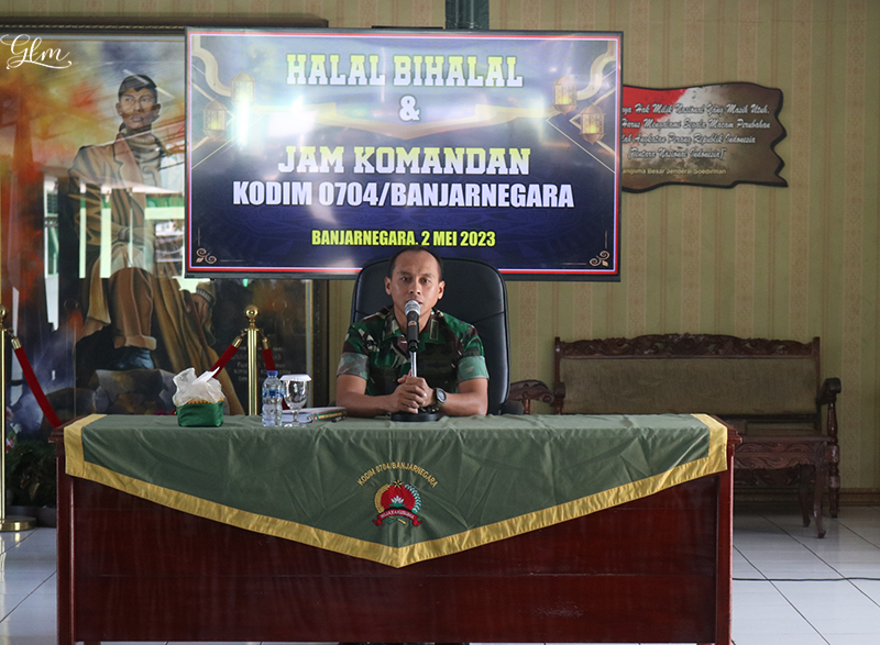 Jam Komandan Dilanjutkan Dengan Halal Bihalal Keluarga Besar Kodim 0704 Banjarnegara