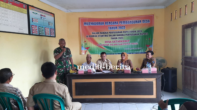 Persiapan Musrenbangdes Ta 2022, Danramil 08 Talang Imbau Tidak Mudah Terprovokasi
