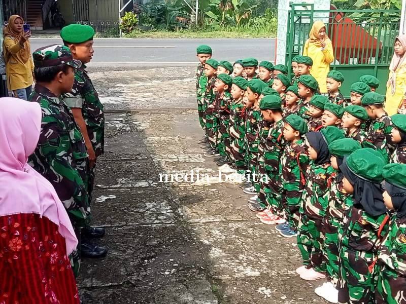 Puluhan Tentara Cilik di Markas Koramil 11 Paguyangan