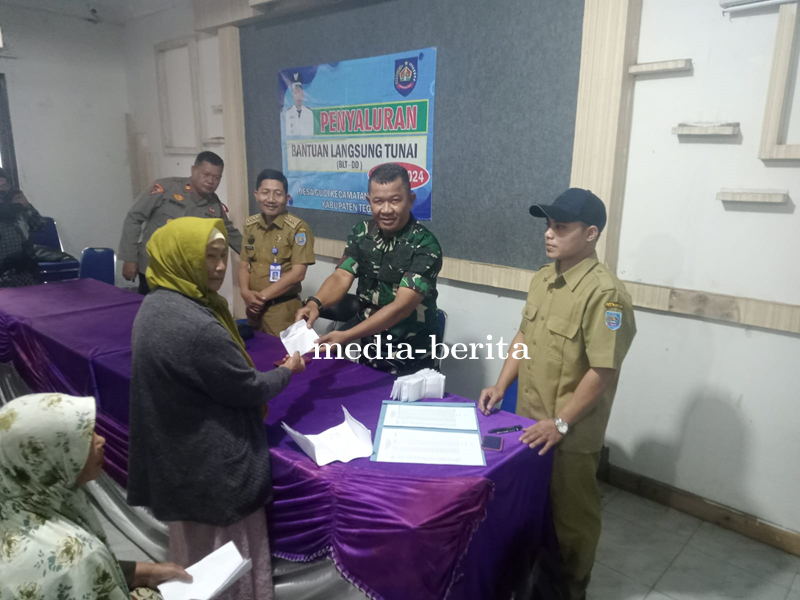 Danramil Bumijawa Hadiri Penyaluran Bantuan Langsung Tunai Desa Guci