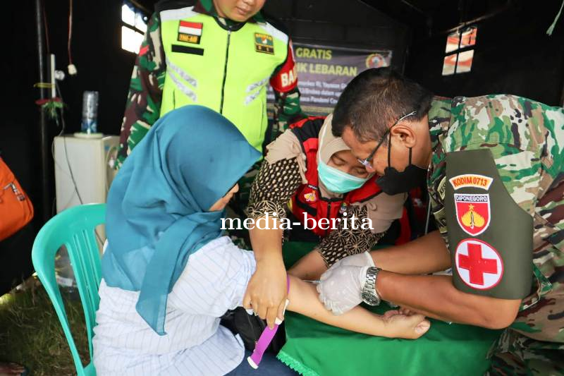 Suntik Vitamin C Gratis di Puncak Mudik Lebaran di Rest Area Km 252 A